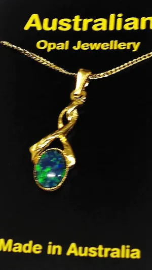 Australian Opal Jewellery Necklace style 101 click here to add to cart
