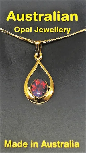 Australian Opal Jewellery Necklace style 102 click here to add to cart
