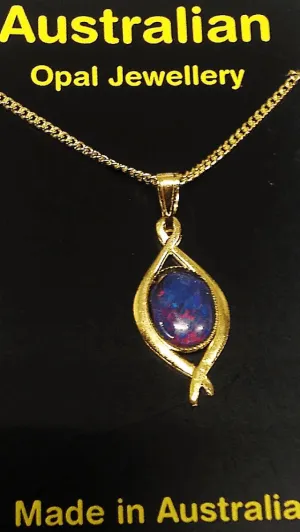 Australian Opal Jewellery Necklace style 104 click here to add to cart