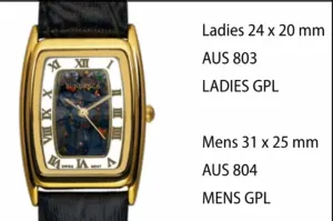 Australian "Boulder" Opal Watches style 803 Ladies GPL 24 x 20 mm