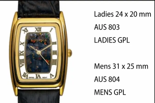 Australian "Boulder" Opal Watches style 803 Ladies GPL 24 x 20 mm