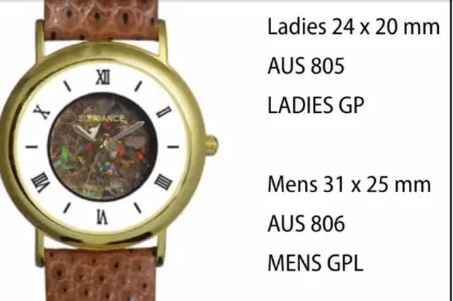 Australian "Boulder" Opal Watches style 805 Ladies GPL 24 x 20 mm