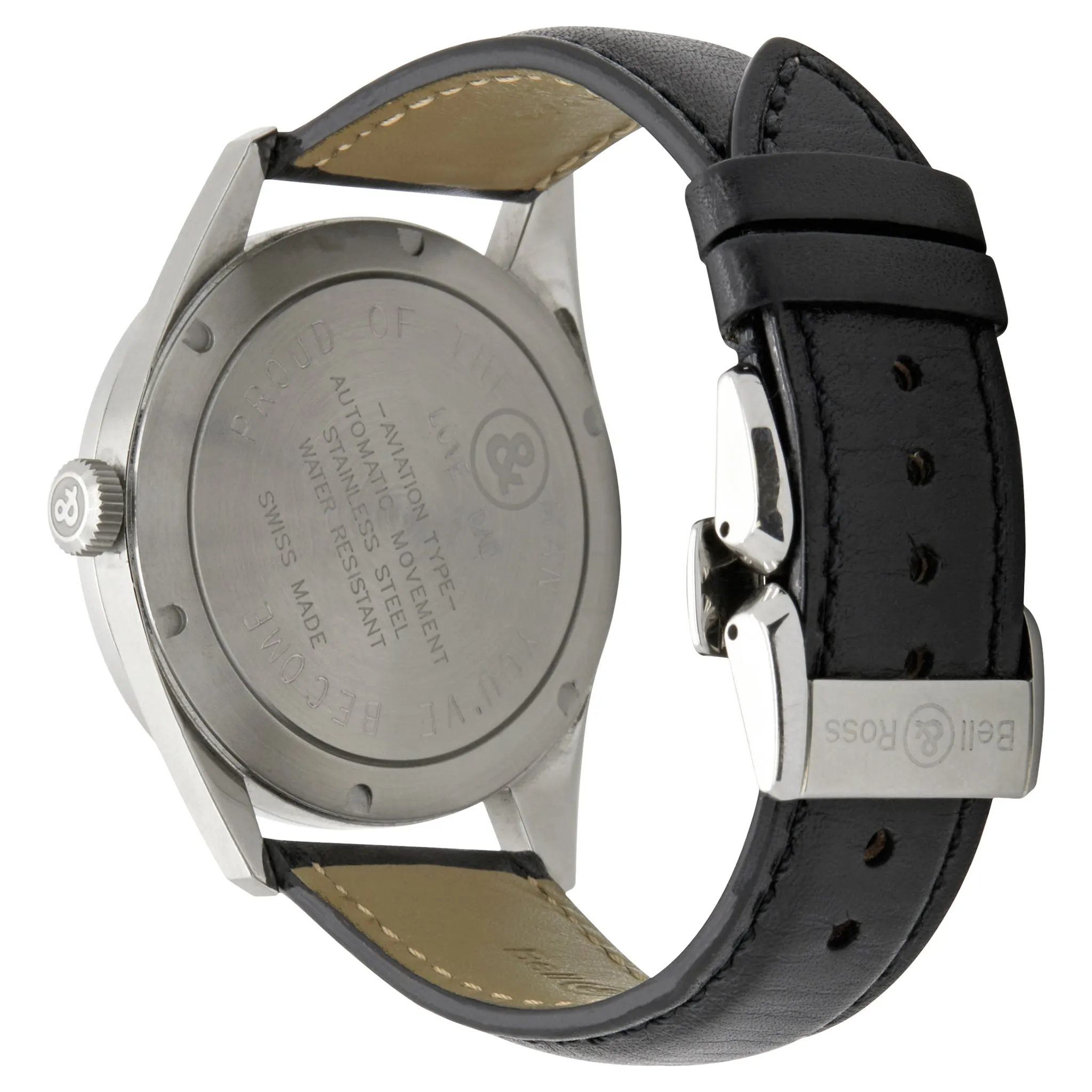 Bell & Ross Vintage BRV123-BL-ST-SCA Black Dial Automatic Men's Watch