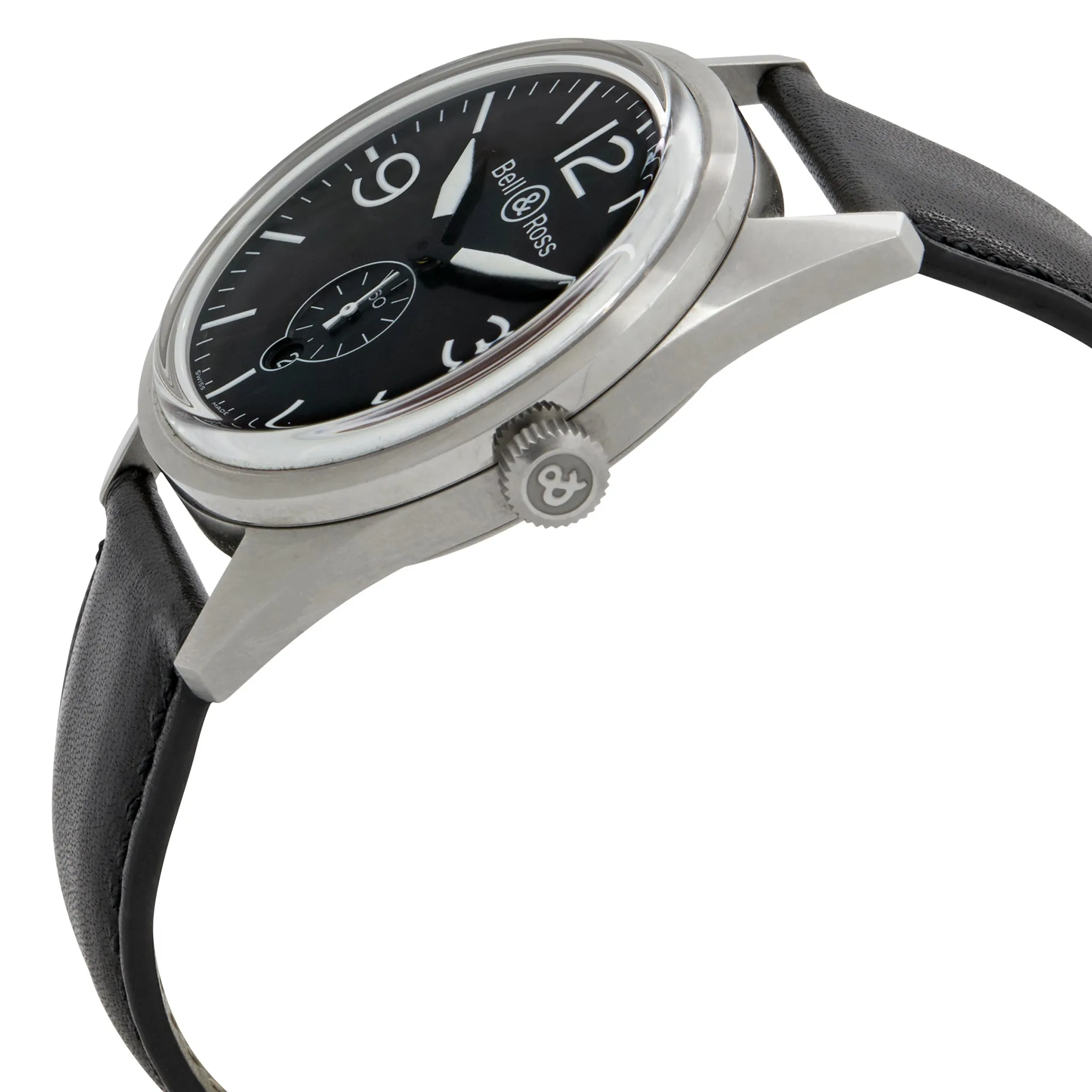 Bell & Ross Vintage BRV123-BL-ST-SCA Black Dial Automatic Men's Watch