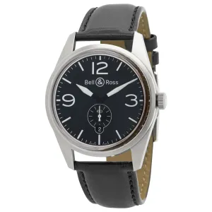 Bell & Ross Vintage BRV123-BL-ST-SCA Black Dial Automatic Men's Watch