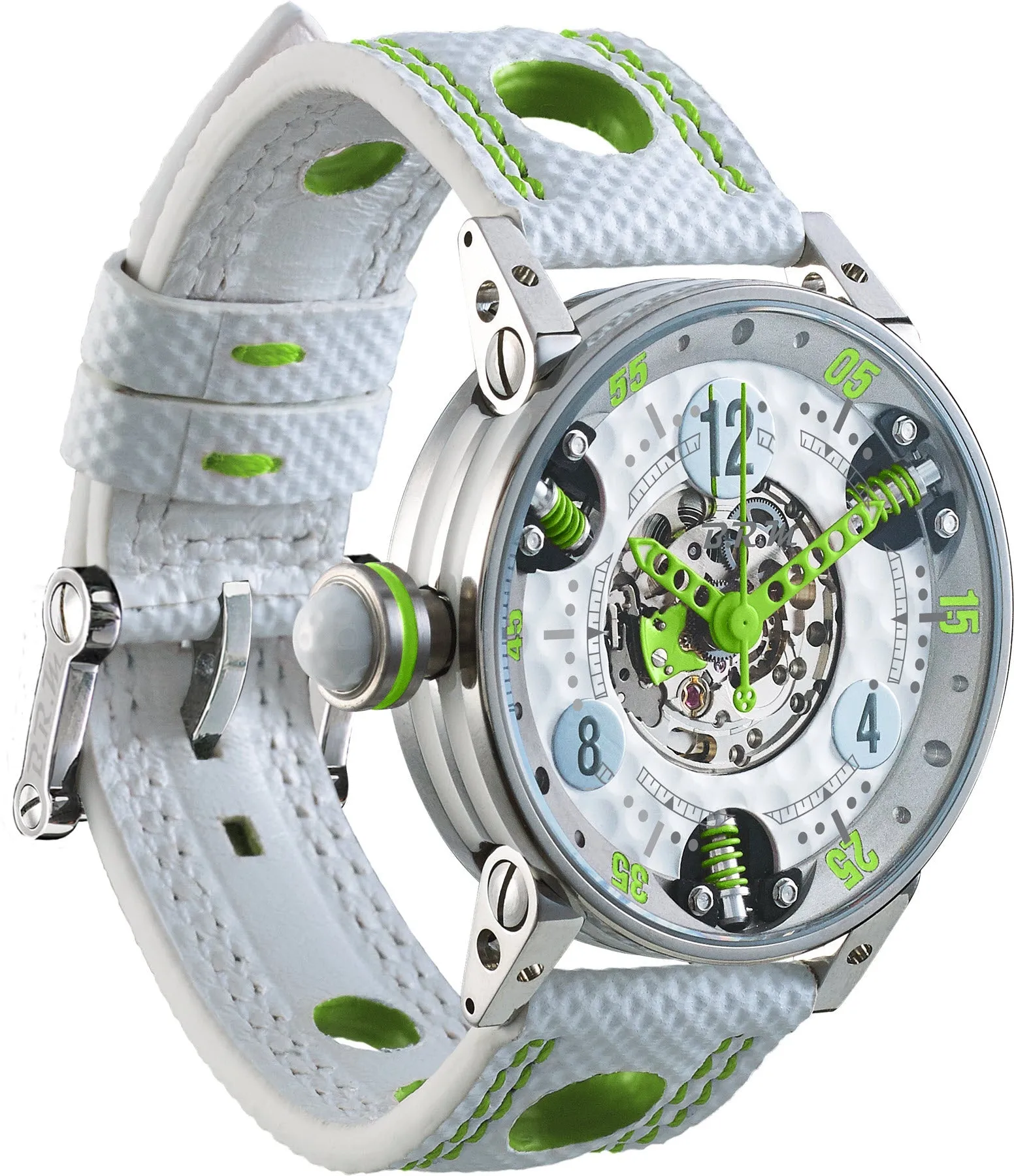 BM Watch Golf Master GF7-38-SA-SQ-AVP Ladies Lime Green Hands