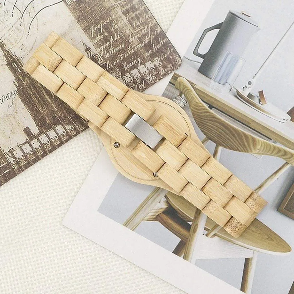 BOBO BIRD Brand 35mm Women bamboo Wristwatches
