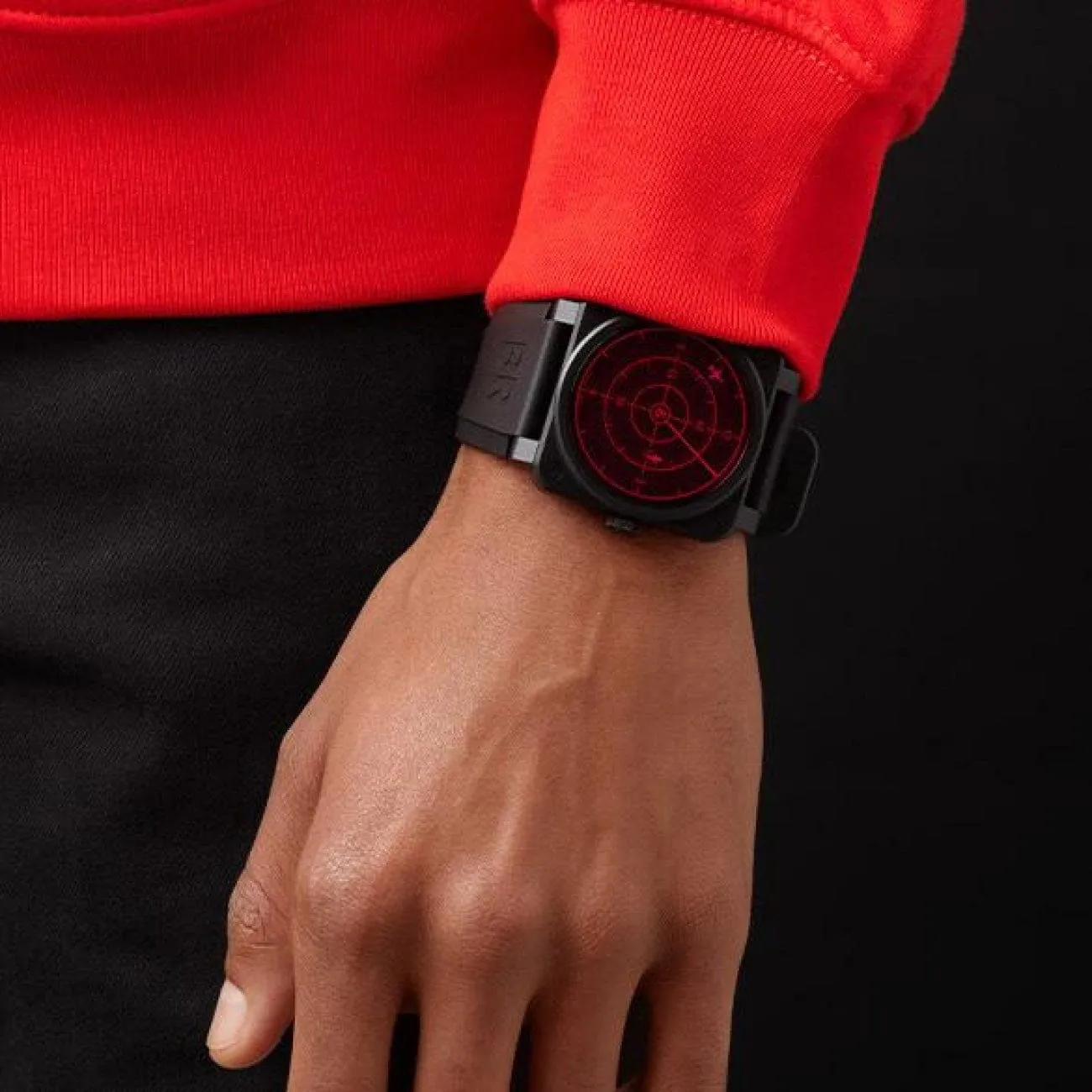 BR 03-92 RED RADAR CERAMIC
