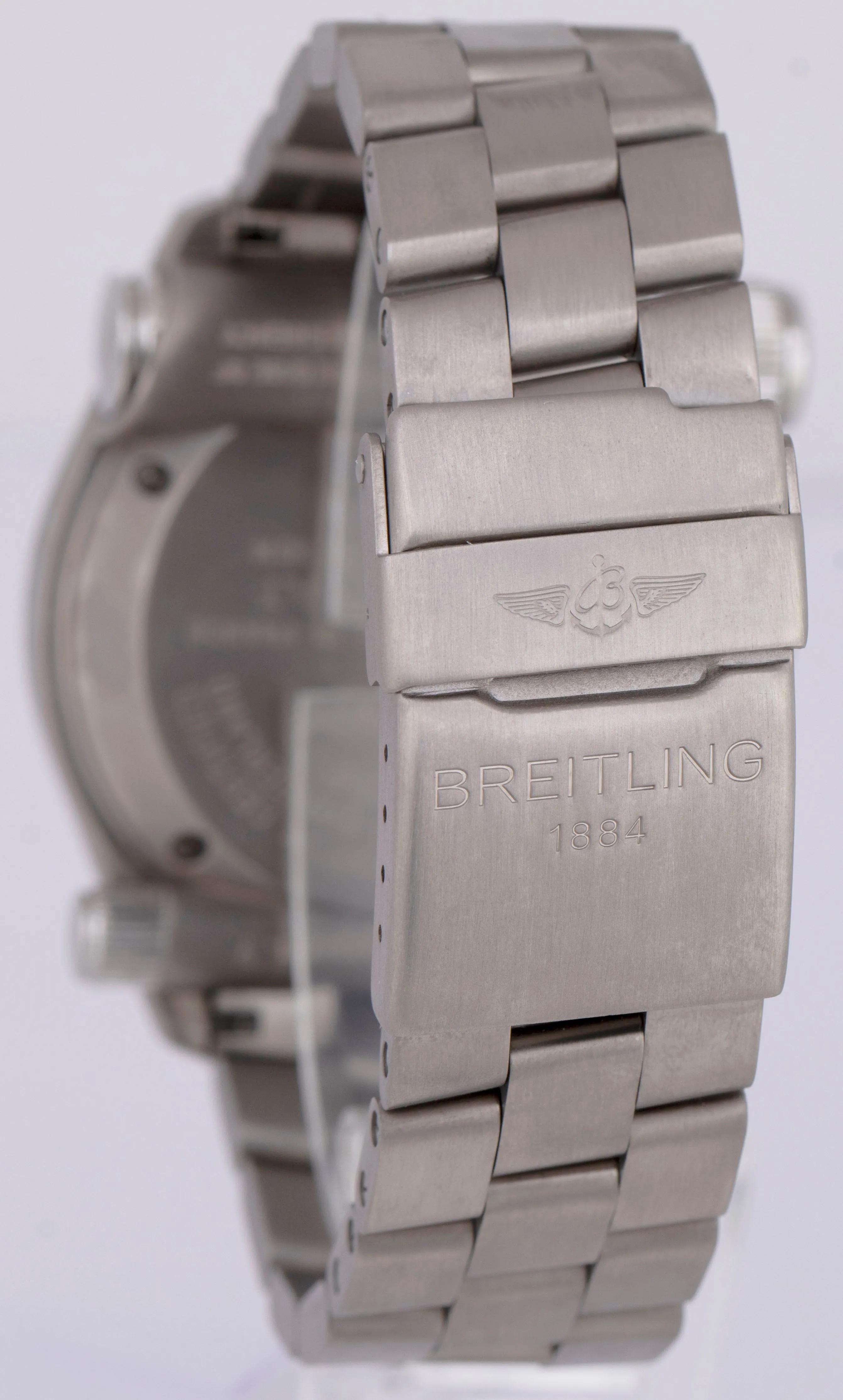 Breitling Emergency Chronograph Black Titanium Quartz 43mm E76321 Watch
