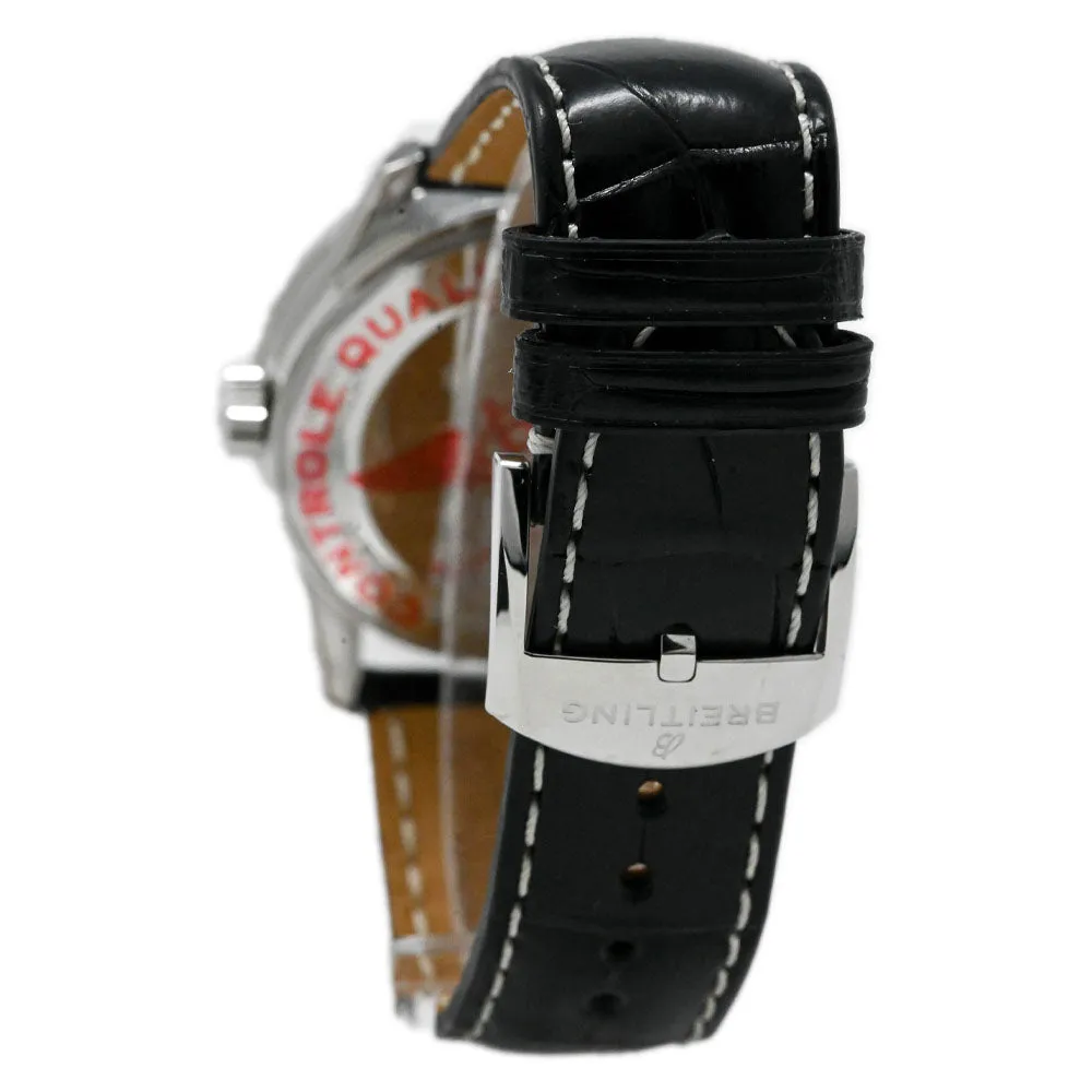 Breitling Navitimer Stainless Steel 38mm Black Stick Dial Watch Reference #: A17325