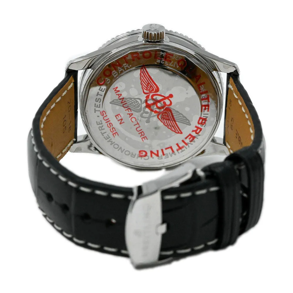Breitling Navitimer Stainless Steel 38mm Black Stick Dial Watch Reference #: A17325