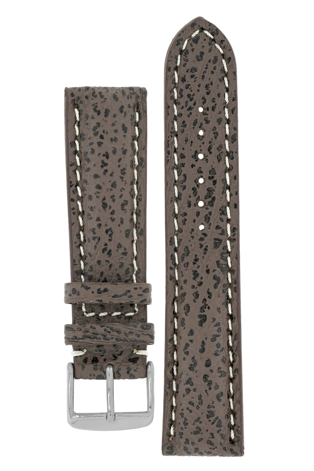Breitling-Style Shark Watch Strap and Buckle in BROWN