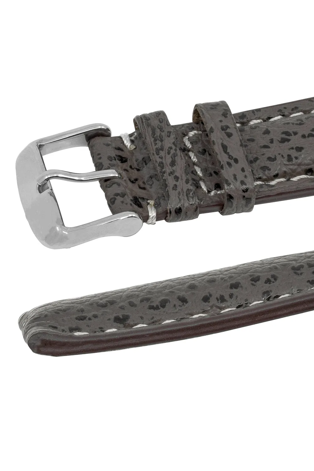 Breitling-Style Shark Watch Strap and Buckle in BROWN