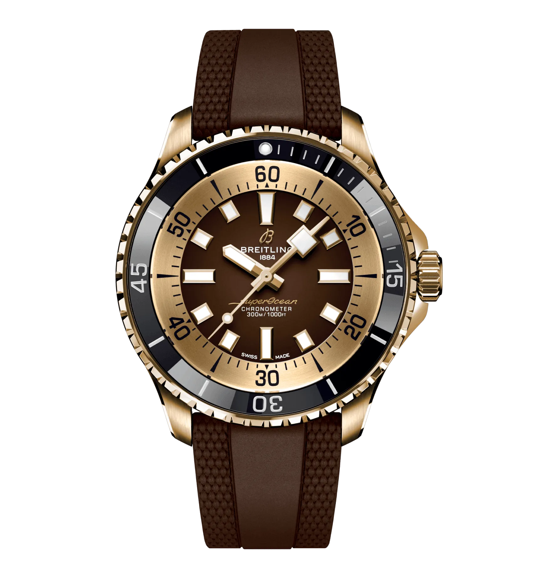 Breitling Superocean Bronze On Rubber Watch, 44mm