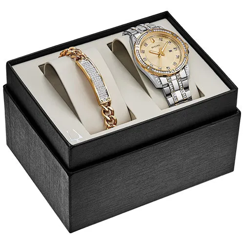 Bulova Dress/Classic Crystal Mens Watch Stainless Steel