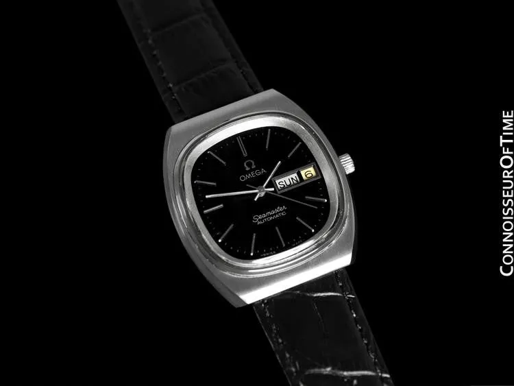 c.1978 Omega Seamaster Vintage Mens Watch, Automatic, Day Date - Stainless Steel