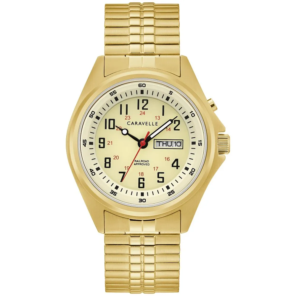 Caravelle Stainless Steel Classic CAR Mens Watch
