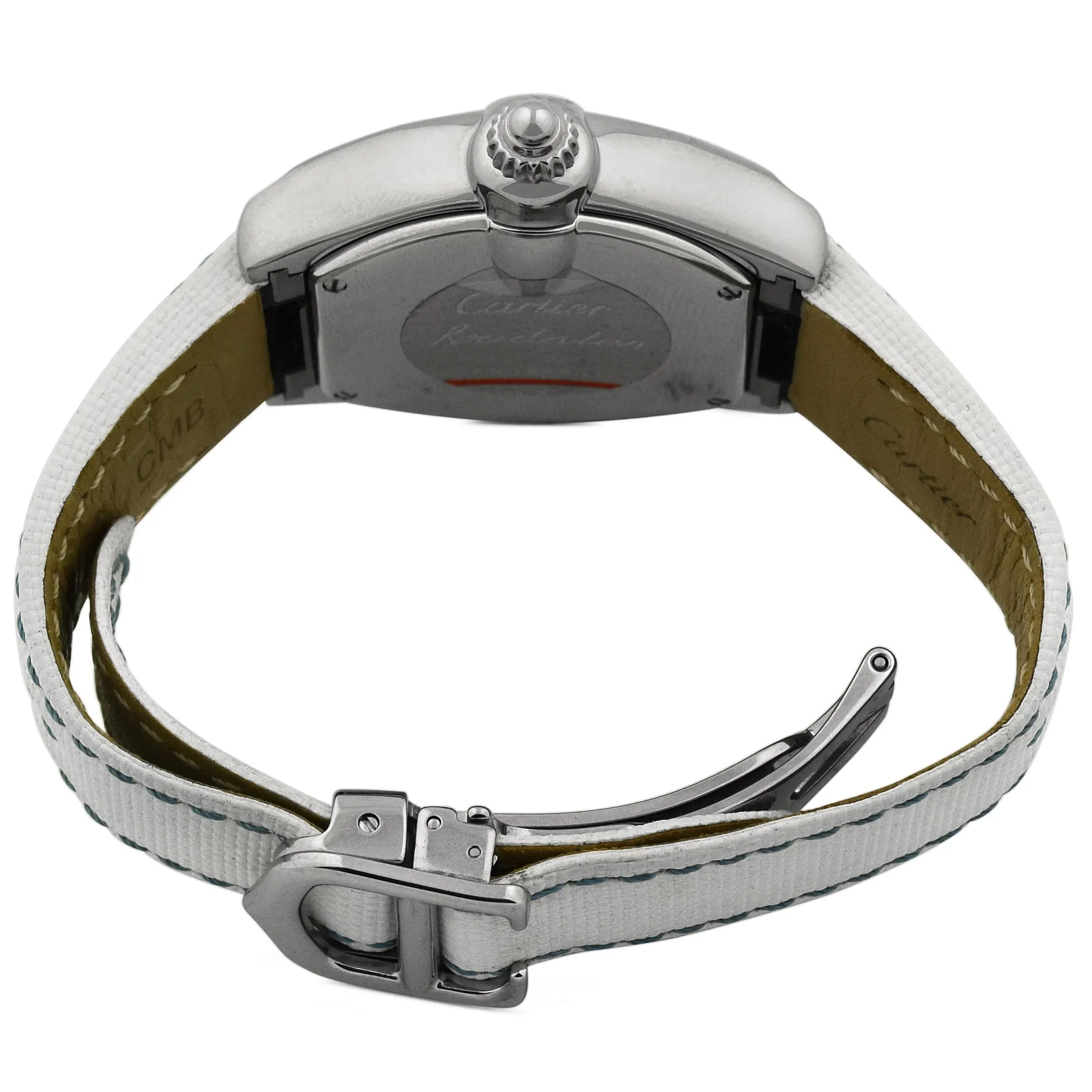 Cartier Ladys Roadster Stainless Steel 31mm Blue Roman Dial Watch Reference #: W62053V3