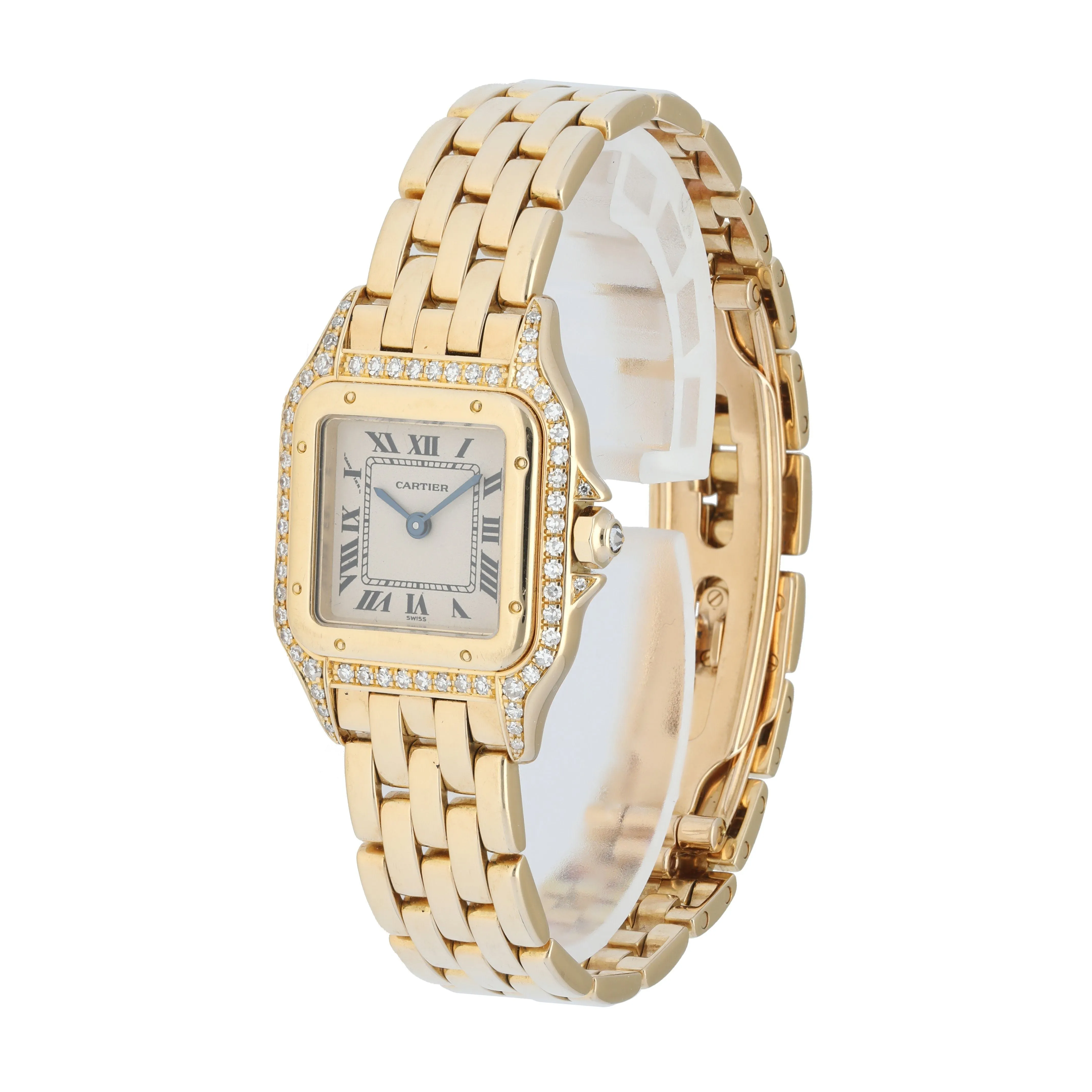Cartier Panthere 1280 2 Yellow Gold Ladies Watch