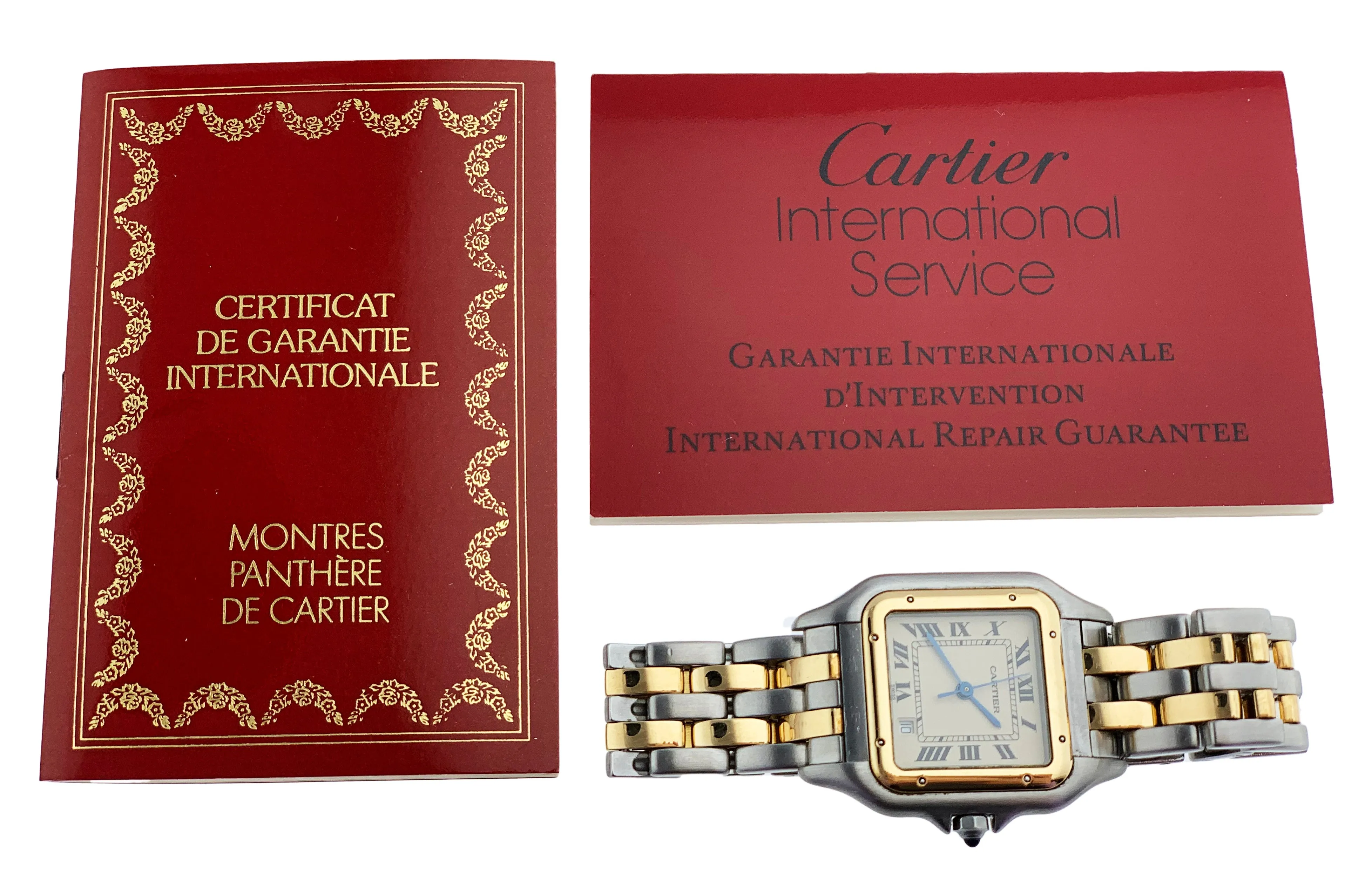 Cartier Panthere 187949C Two Rows Midsize Ladies Watch Box & Papers