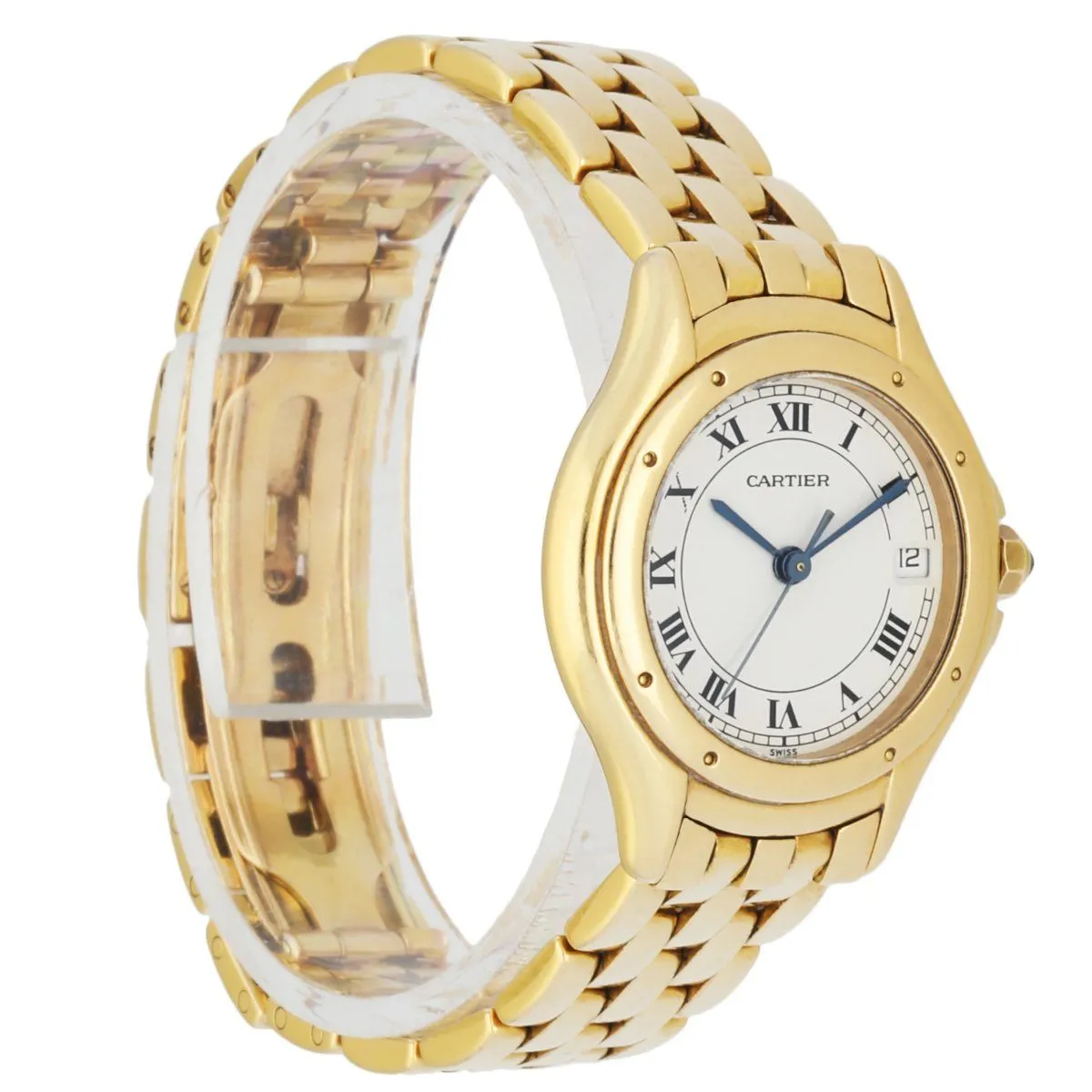 Cartier Panthere Cougar 887906 18k Yellow Gold Ladies Watch