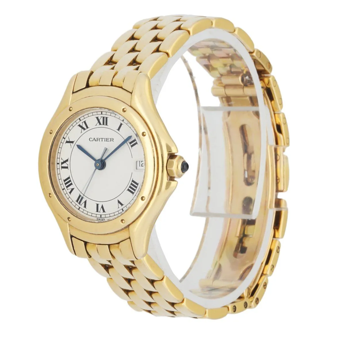 Cartier Panthere Cougar 887906 18k Yellow Gold Ladies Watch