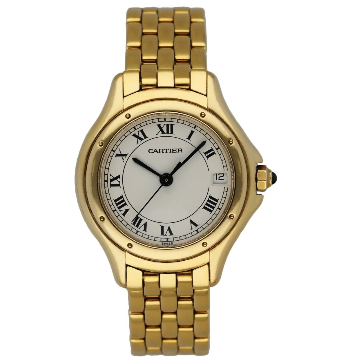 Cartier Panthere Cougar 887906 18k Yellow Gold Ladies Watch