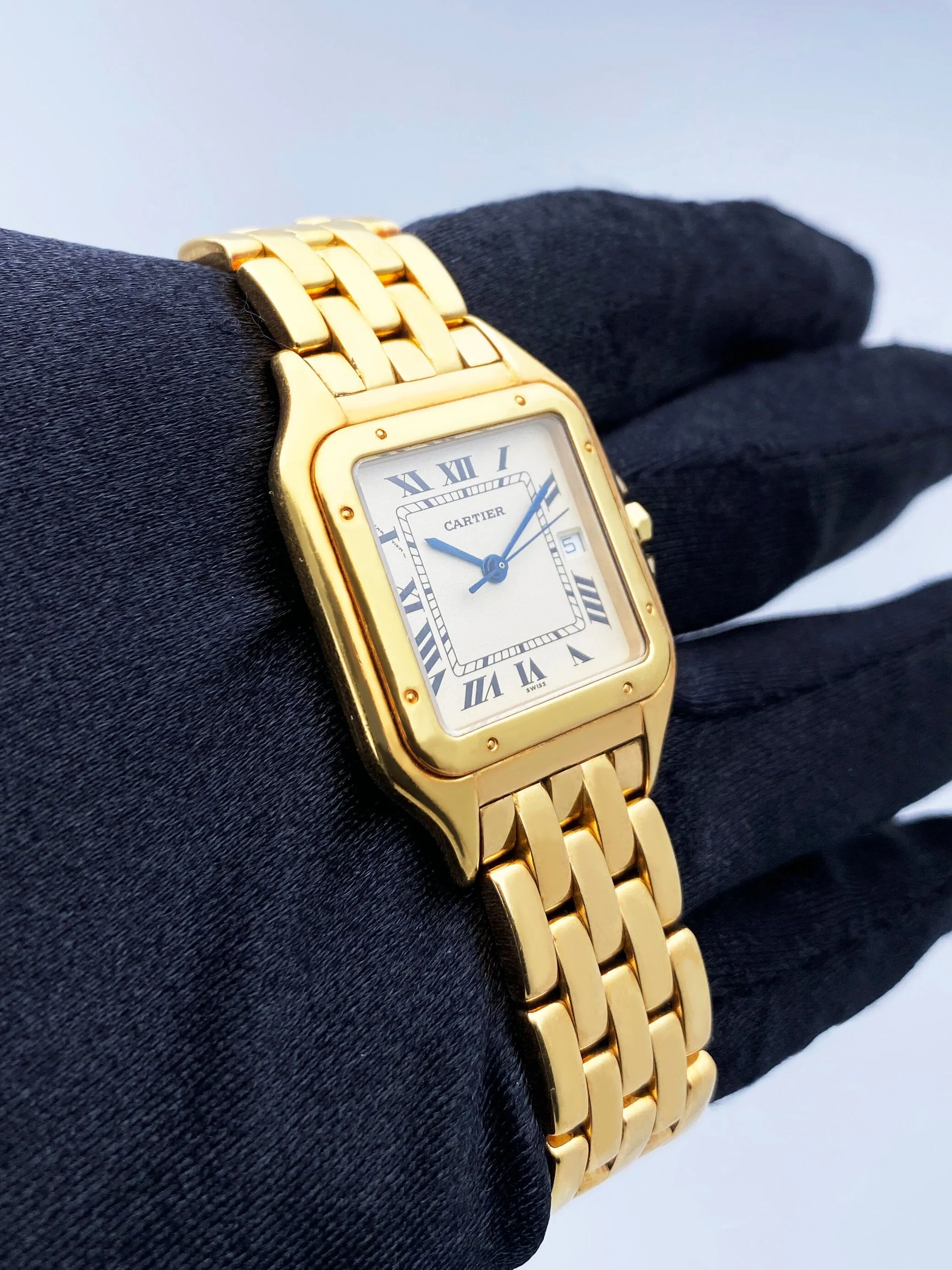 Cartier Panthere W25014B9 18K Yellow Gold Mens Watch