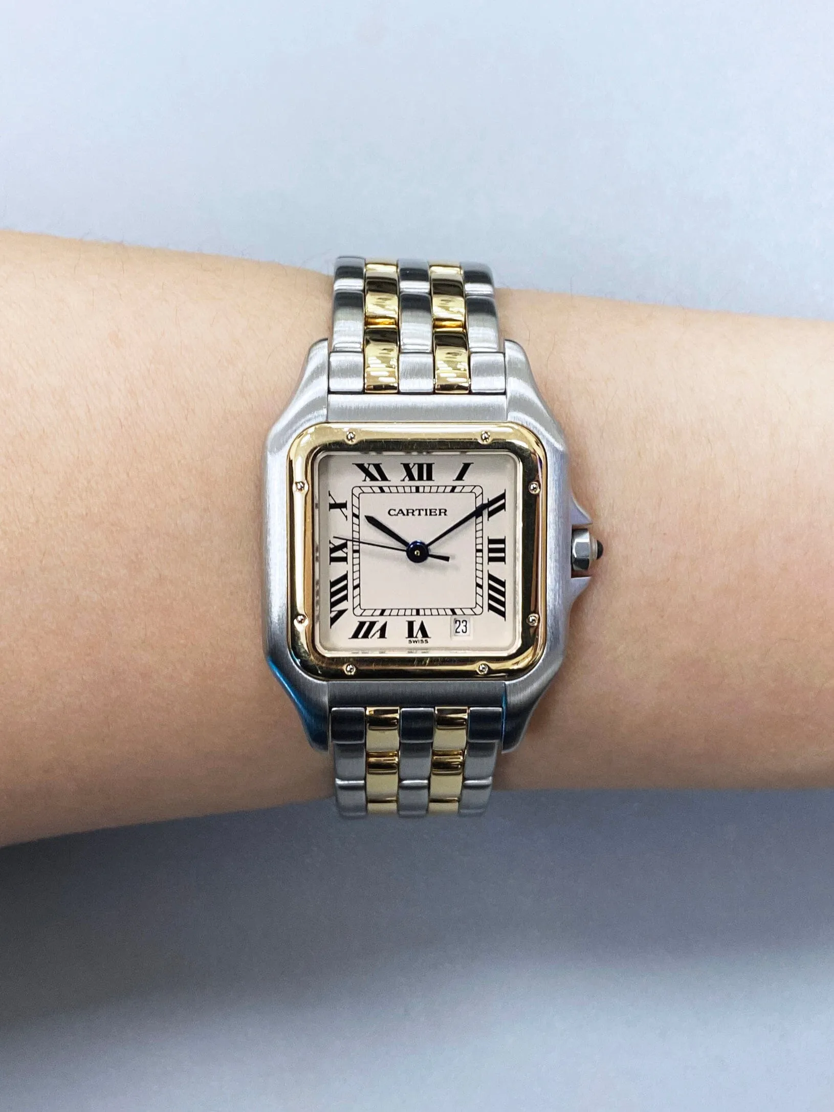 Cartier Panthere W25028B6 Midsize Two Tone Ladies Watch