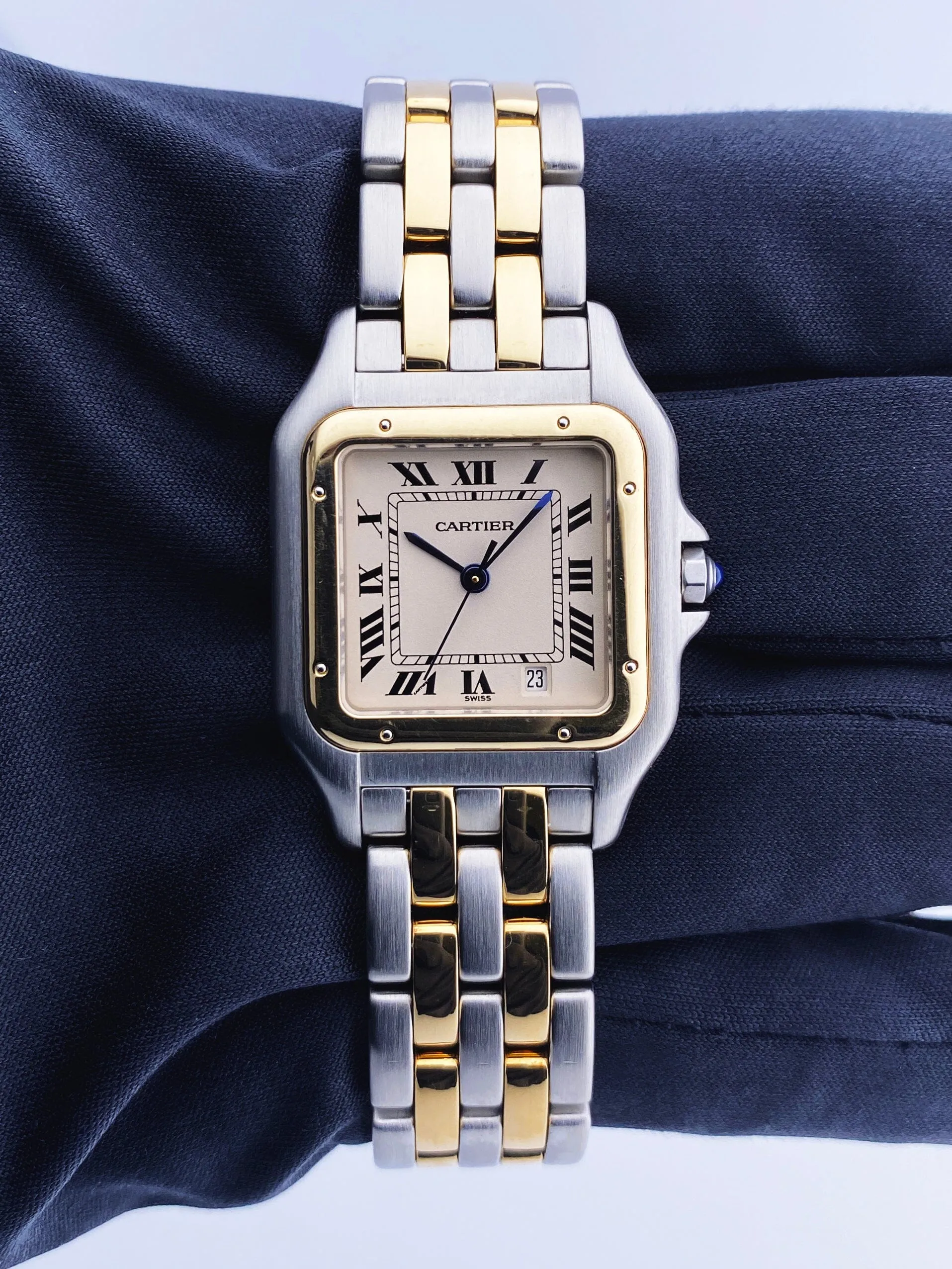 Cartier Panthere W25028B6 Midsize Two Tone Ladies Watch