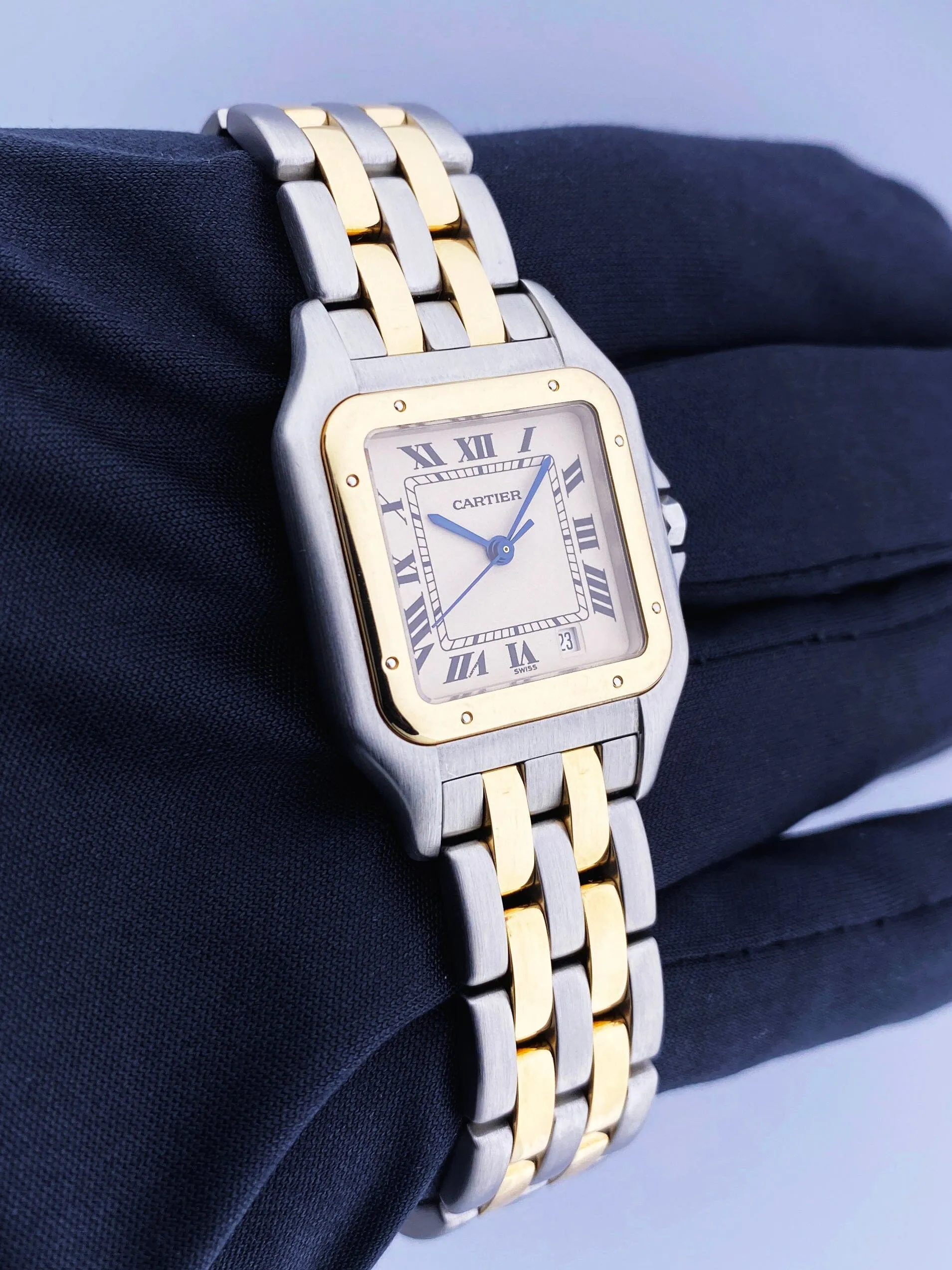 Cartier Panthere W25028B6 Midsize Two Tone Ladies Watch