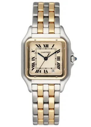 Cartier Panthere W25028B6 Midsize Two Tone Ladies Watch
