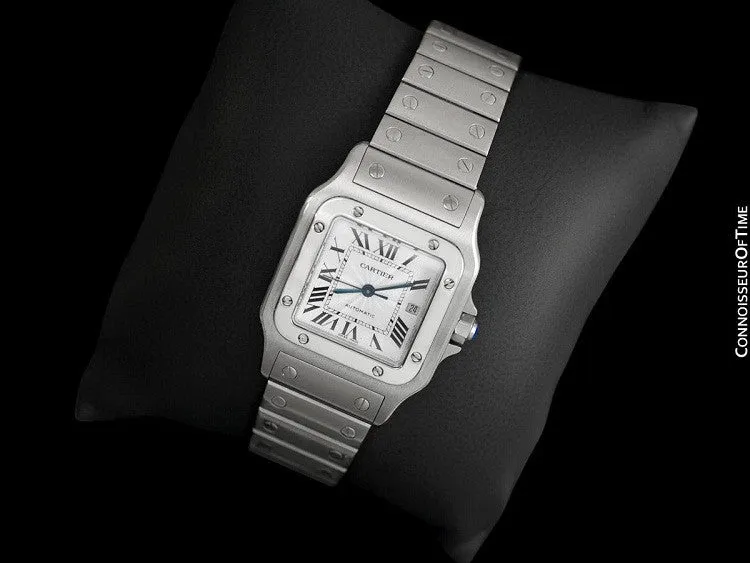 Cartier Santos Automatique Mens Bracelet Watch, Stainless Steel - W20055D6