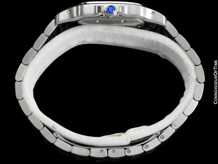 Cartier Santos Automatique Mens Bracelet Watch, Stainless Steel - W20055D6