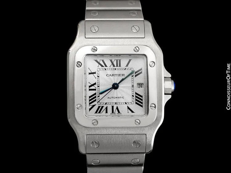 Cartier Santos Automatique Mens Bracelet Watch, Stainless Steel - W20055D6