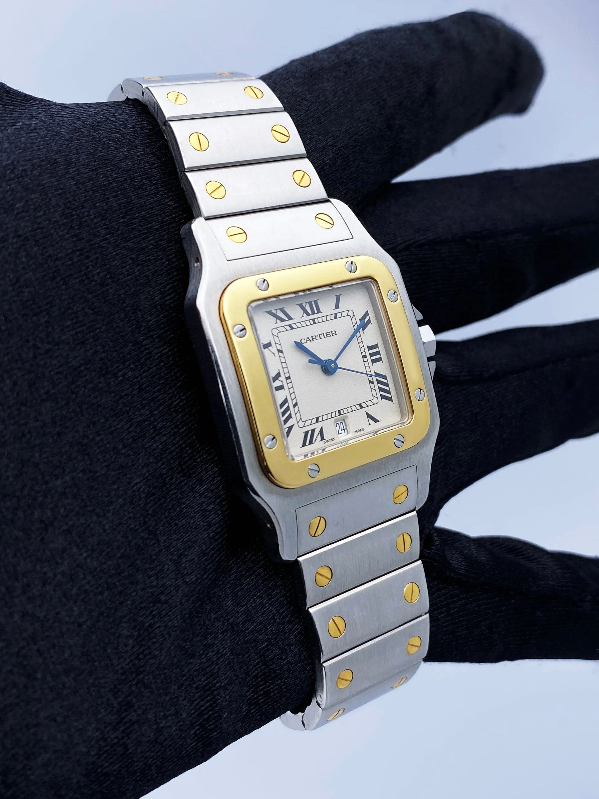 Cartier Santos Galbee W20011C4 187901 Two Tone Watch Box Papers