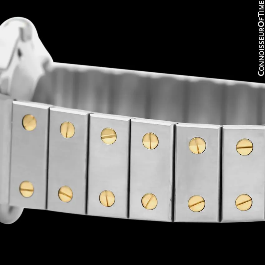Cartier Santos Octagon Mens Unisex Watch, Automatic - Stainless Steel & 18K Gold