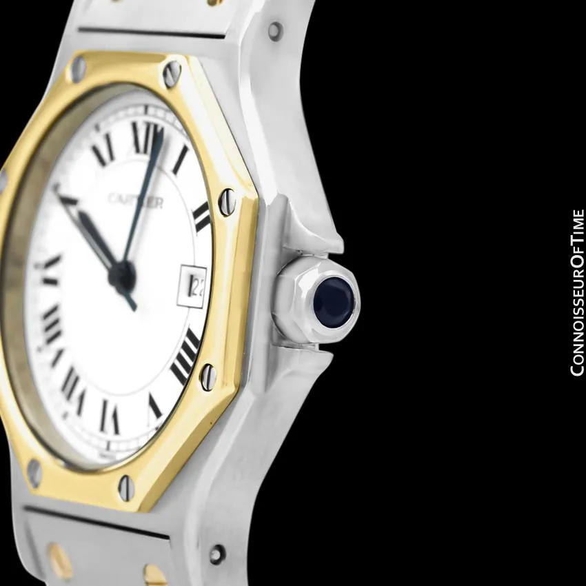 Cartier Santos Octagon Mens Unisex Watch, Automatic - Stainless Steel & 18K Gold