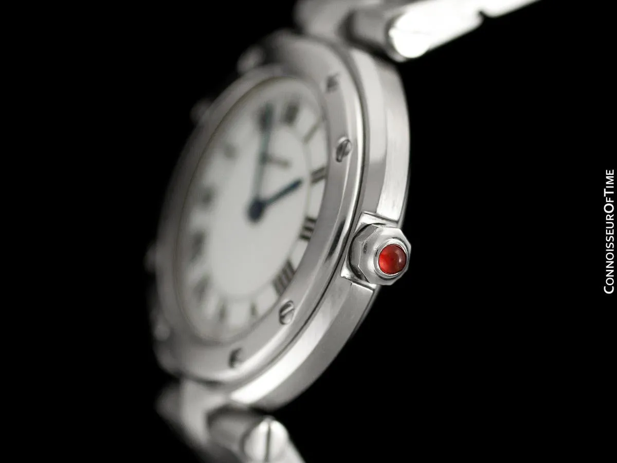 Cartier Santos Vendome Ladies Quartz Bracelet Watch - Stainless Steel