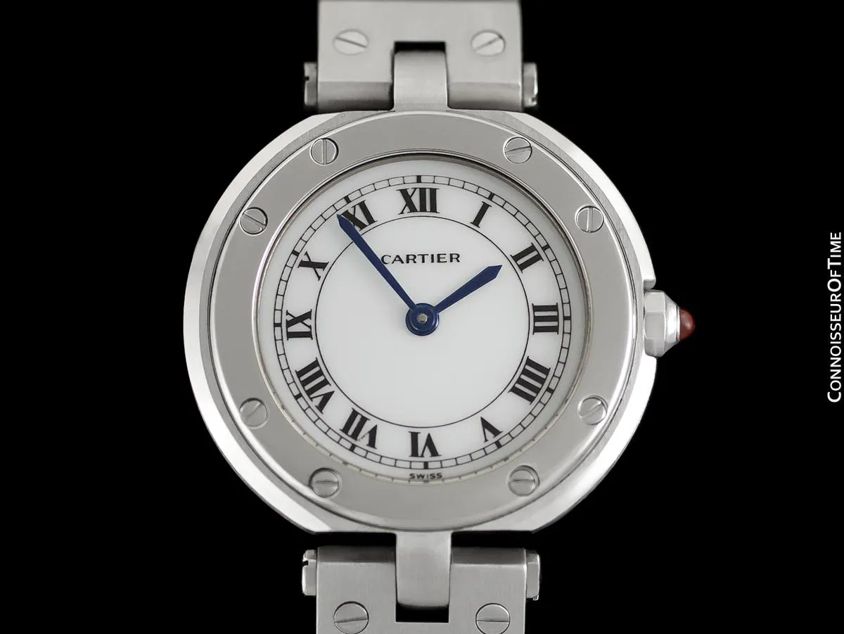 Cartier Santos Vendome Ladies Quartz Bracelet Watch - Stainless Steel