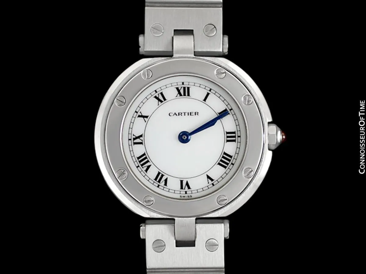 Cartier Santos Vendome Ladies Quartz Bracelet Watch - Stainless Steel