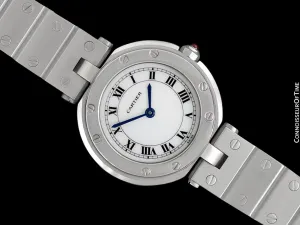 Cartier Santos Vendome Ladies Quartz Bracelet Watch - Stainless Steel