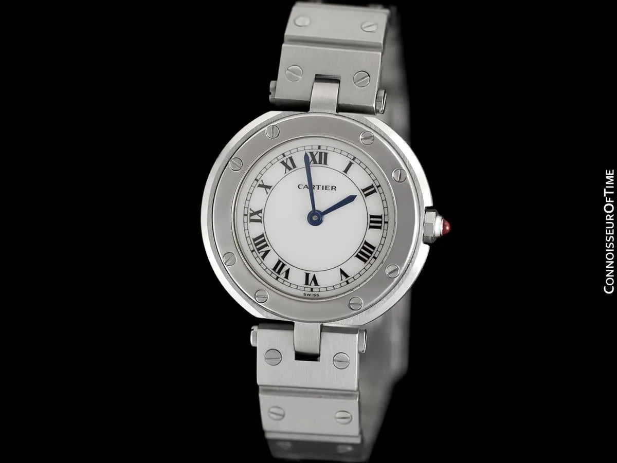 Cartier Santos Vendome Ladies Quartz Bracelet Watch - Stainless Steel