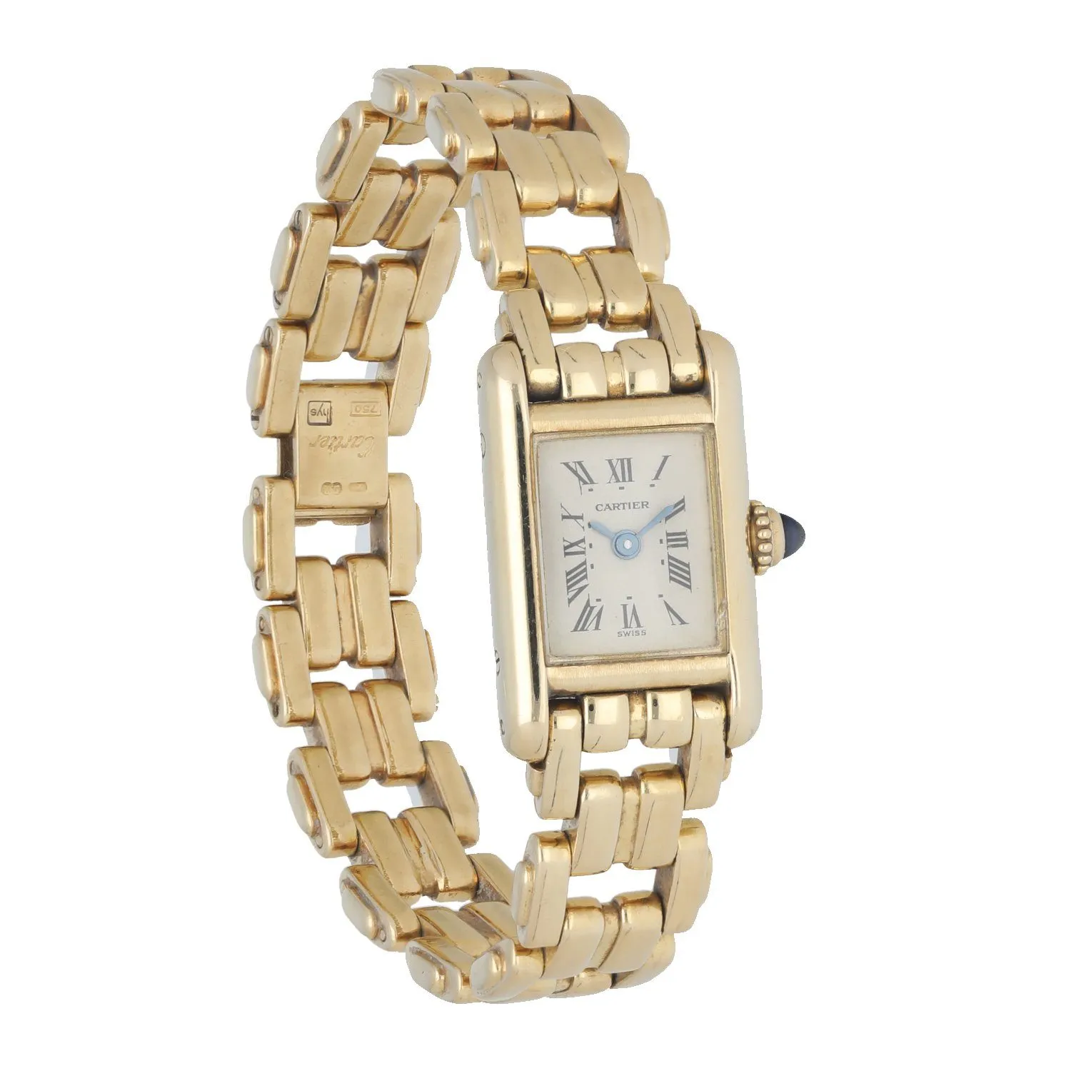Cartier Tank 828003 18K Yellow Gold  Ladies Watch