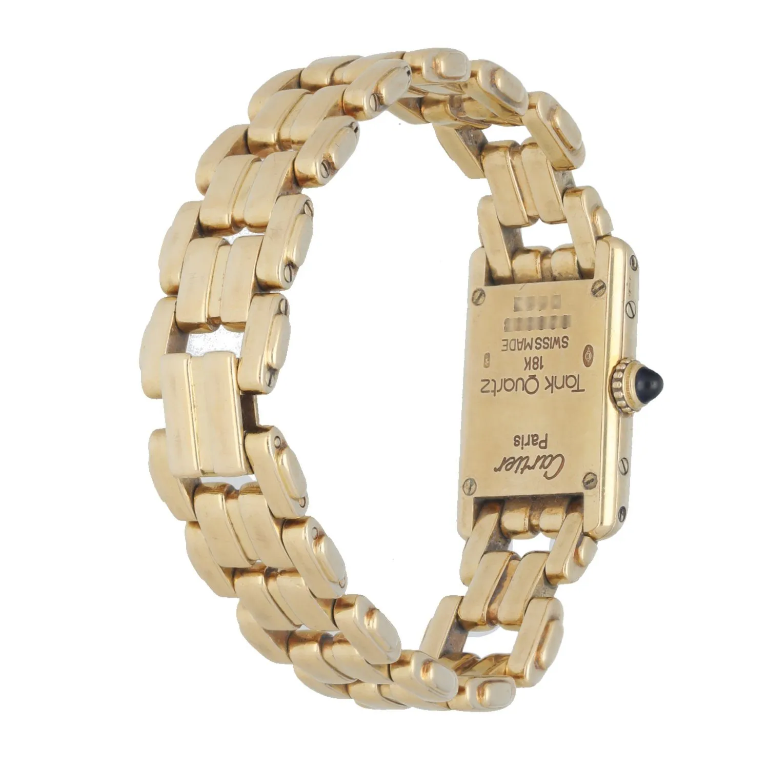 Cartier Tank 828003 18K Yellow Gold  Ladies Watch