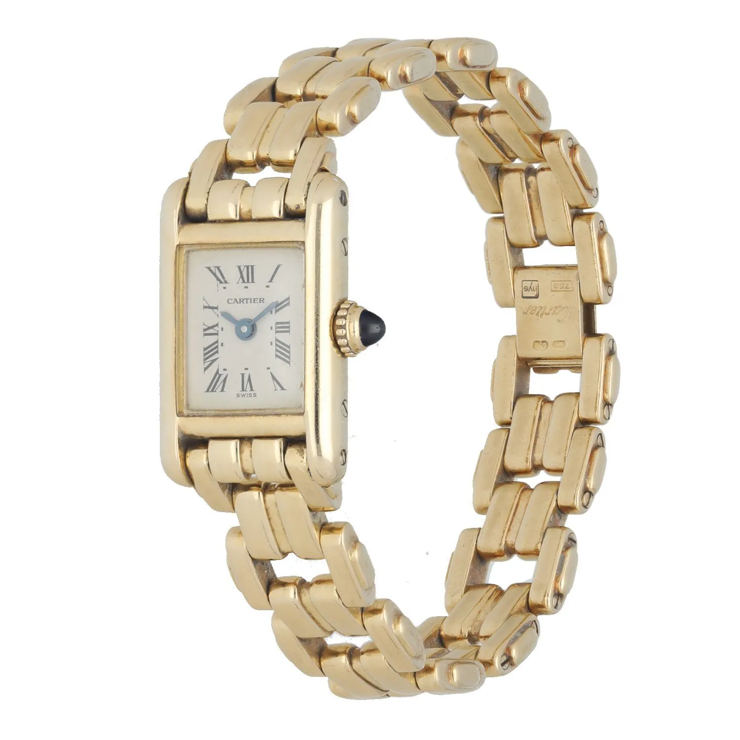Cartier Tank 828003 18K Yellow Gold  Ladies Watch