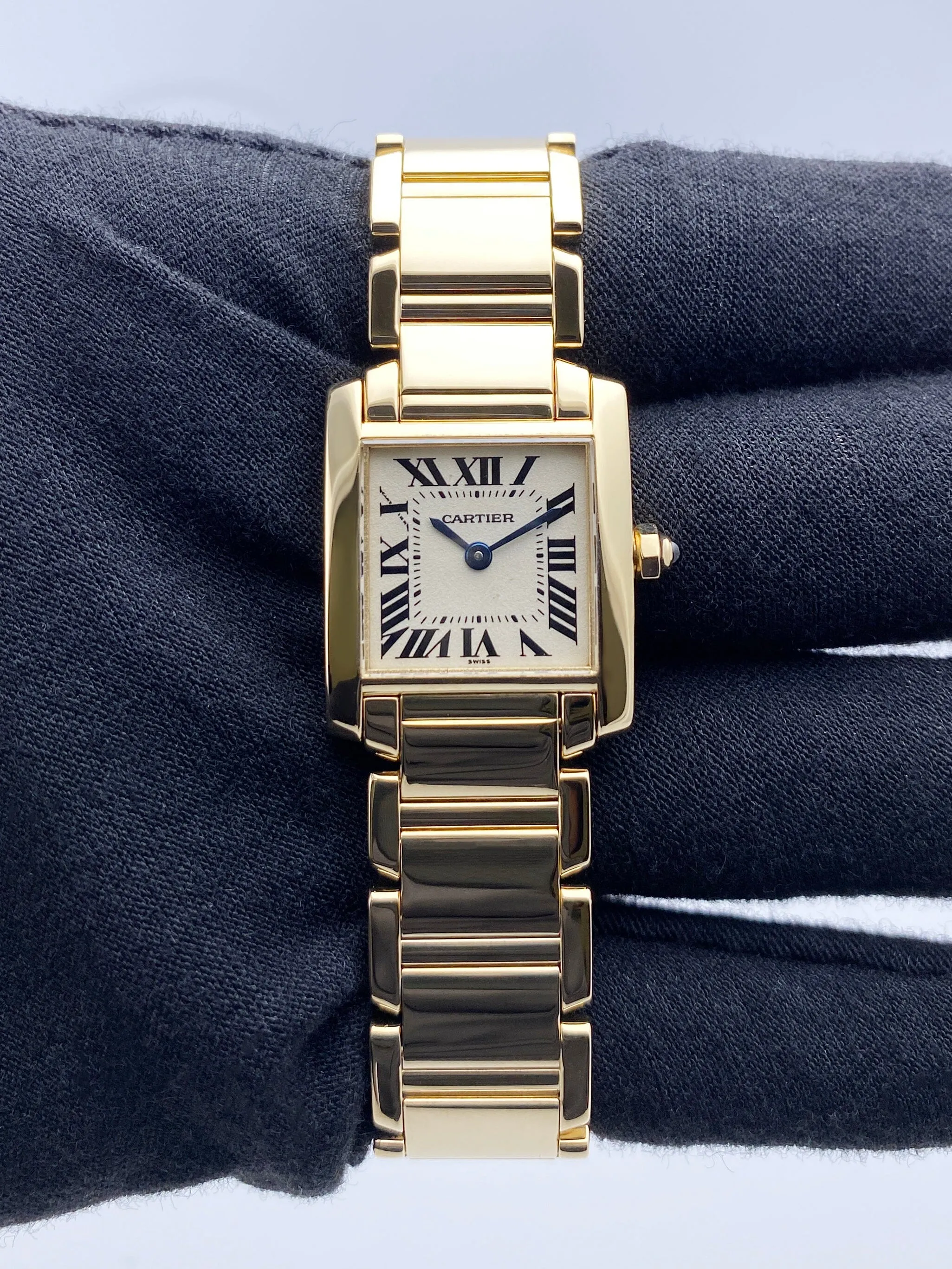 Cartier Tank Francaise W50002N2 Yellow Gold Ladies Watch