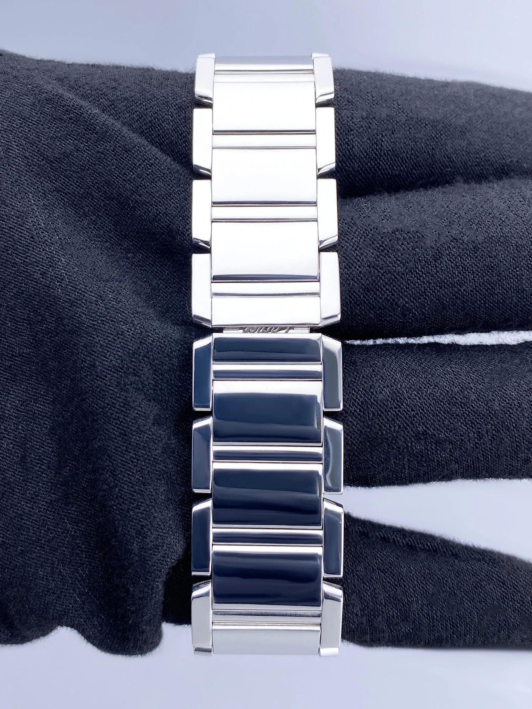 Cartier Tank Francaise WE1009S3 Rhodiumized 18K White Gold Watch