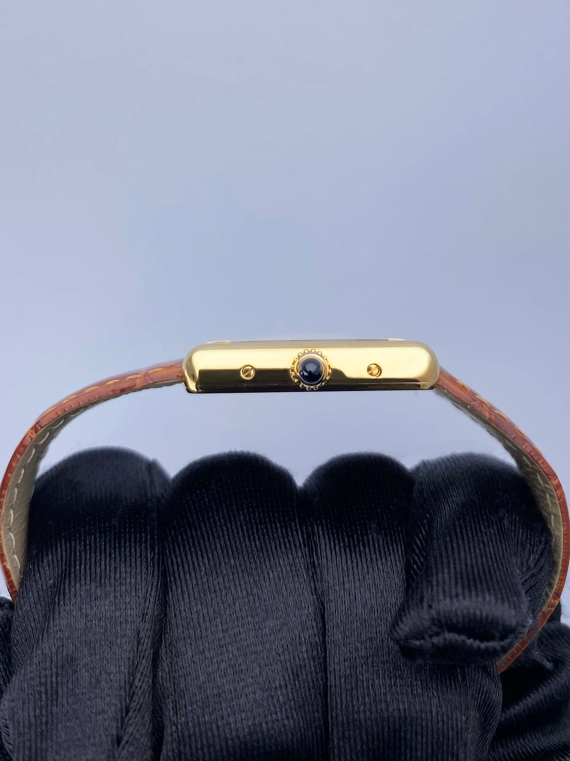 Cartier Tank Louis W1529856 18K Yellow Gold Ladies Watch Box Papers