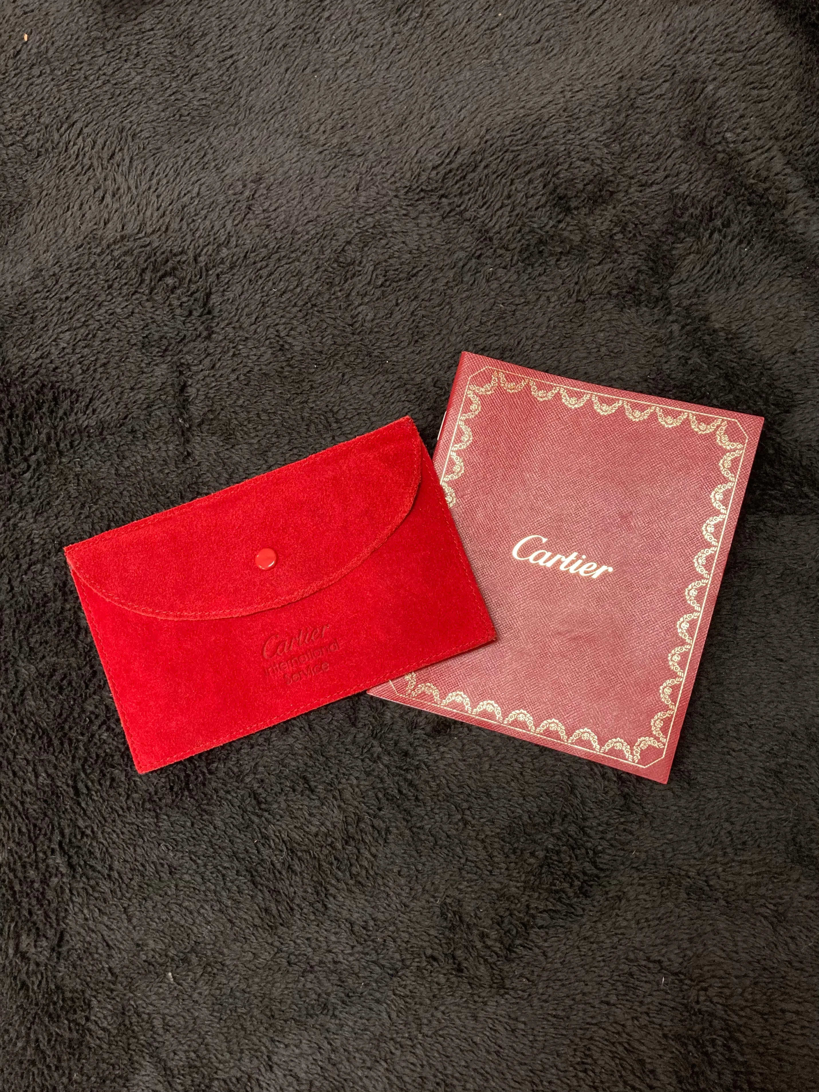 Cartier Vendome Mens Midsize Unisex Solid 18K Gold Watch - Papers and Pouch